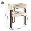 48cm H Upholstered Metal Armchair in Beige-350187278