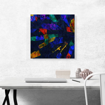 Harlequin Opal Precious Stone Gemstone Jewel - Wrapped Canvas Painting