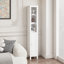 Armoire de rangement de 66,92 po de hauteur avec tablettes réglables