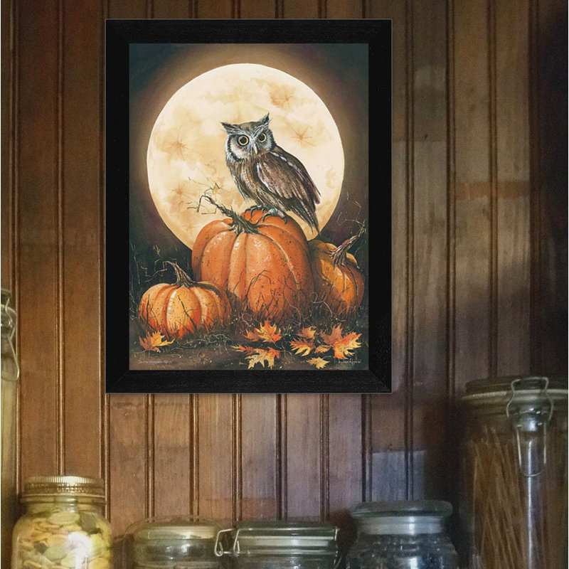 «In the Pumpkin Patch», art mural encadré pour salon, impression murale par John Rossini