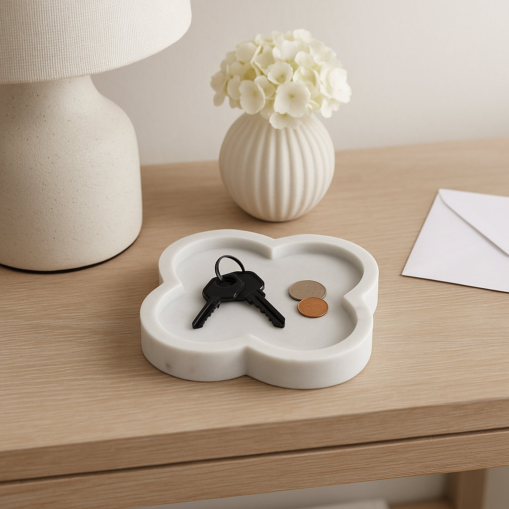 Roch Genuine Marble Decorative Tray