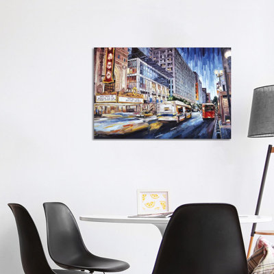 State Street New by Roger Disney - Wrapped Canvas Gallery-Wrapped Canvas Giclée