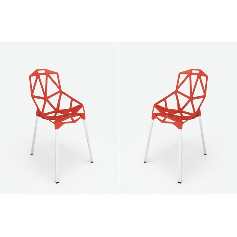 Chaise d'appoint Alaena, Rouge