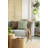 Ticking Print Square Faux Linen with Zipper Throw Pillow-32624799-32624796