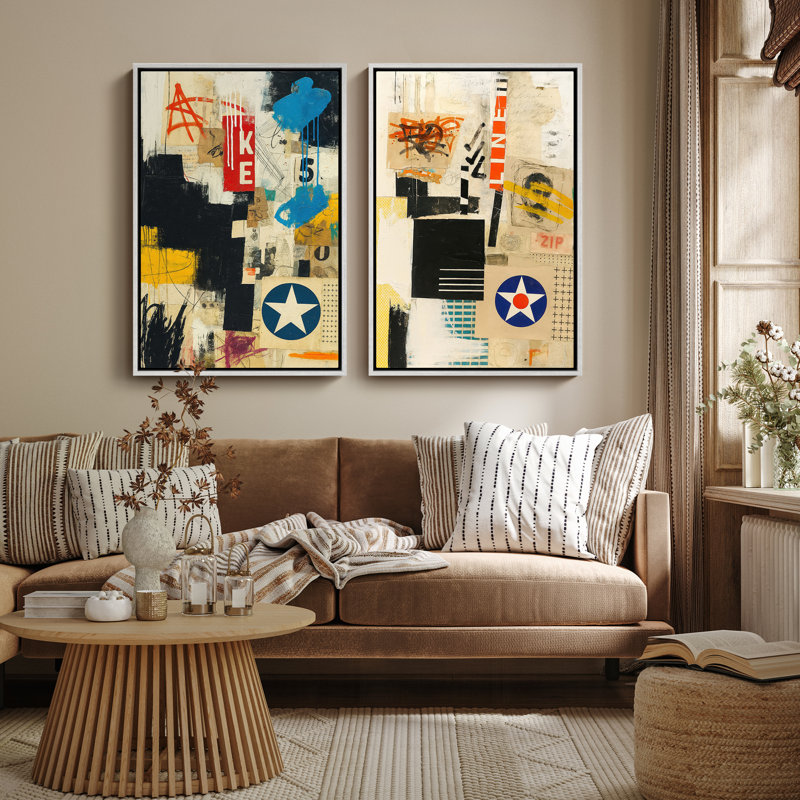 Art mural encadré, rétro, antique et classique pour chambre à coucher - 16 po x 24 po, H 24 po x l 16 po, Blanc