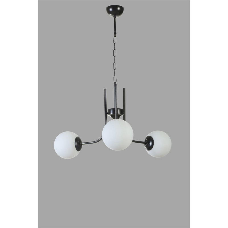 Chandle Chandelier, White/Black