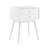 Stephanie Elle Decor Mid-Century Modern Nightstand with 2- Drawers for Storage-24299328