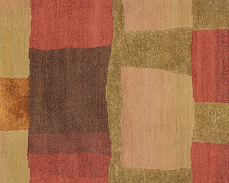 Eva H Hand Knotted Geometric Area Rug, Rectangle 9' x 12'