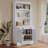 83.4"Tall Bookshelf Suite,  Bookcase Suite With LED Ing,Doors And Drawers,2-Piece Set Storage Bookcase With Open Shelves  ,Home Office,