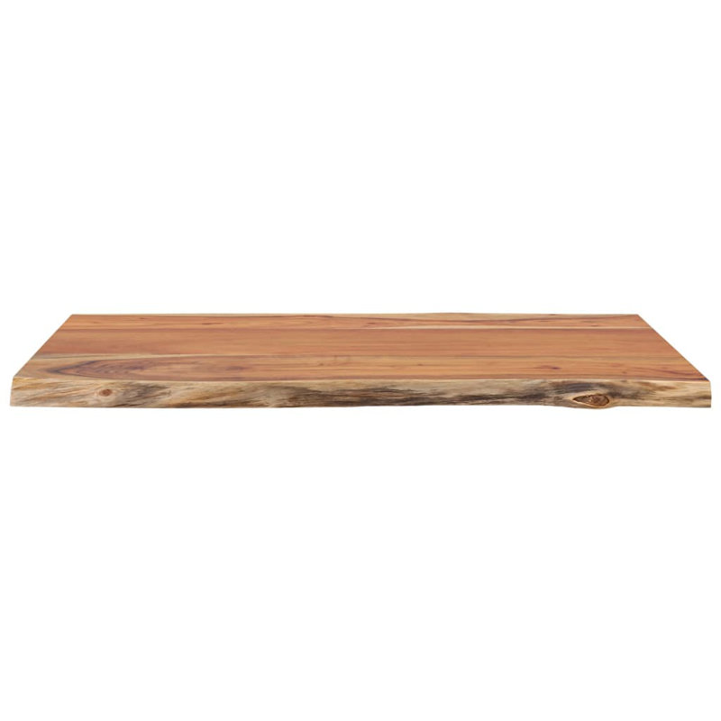 Alpen Home Table Top Rectangular Solid Wood, 2.5cm H x 80cm W x 60cm D, Acacia Wood
