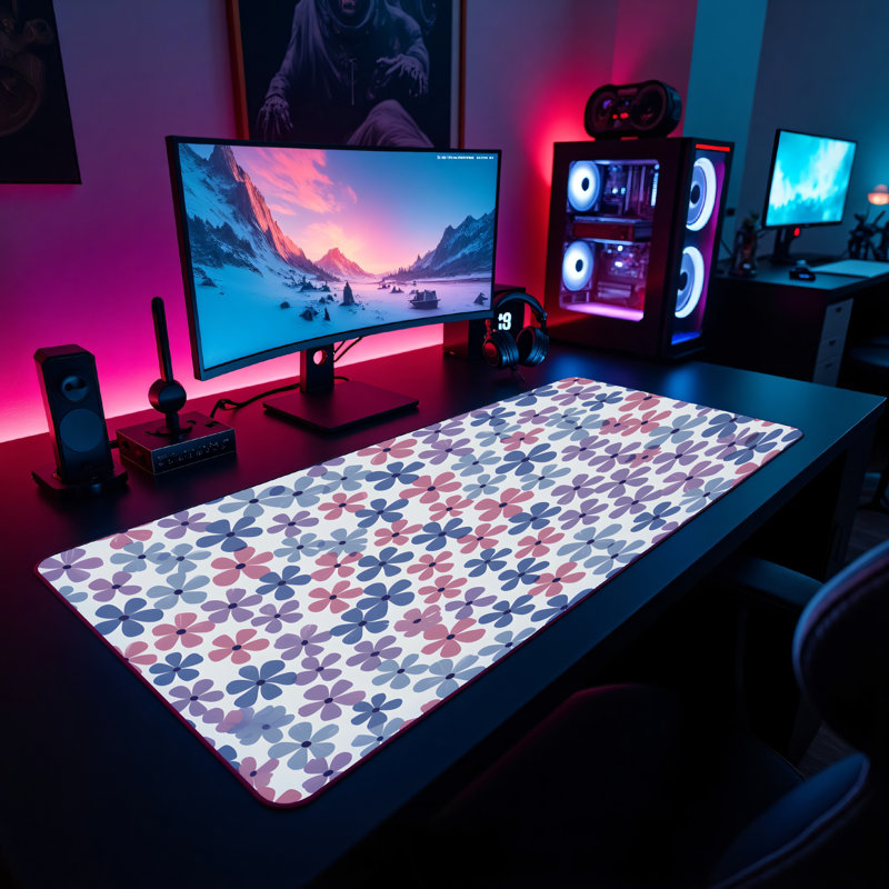 Polyester Desk Pad, 31.5x15.5