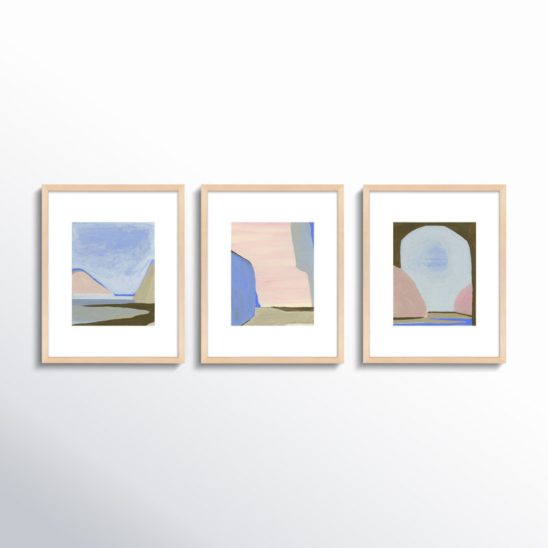 Morning Sky Painting by Andrea Stokes, Black Framed, 20" H x 16" W