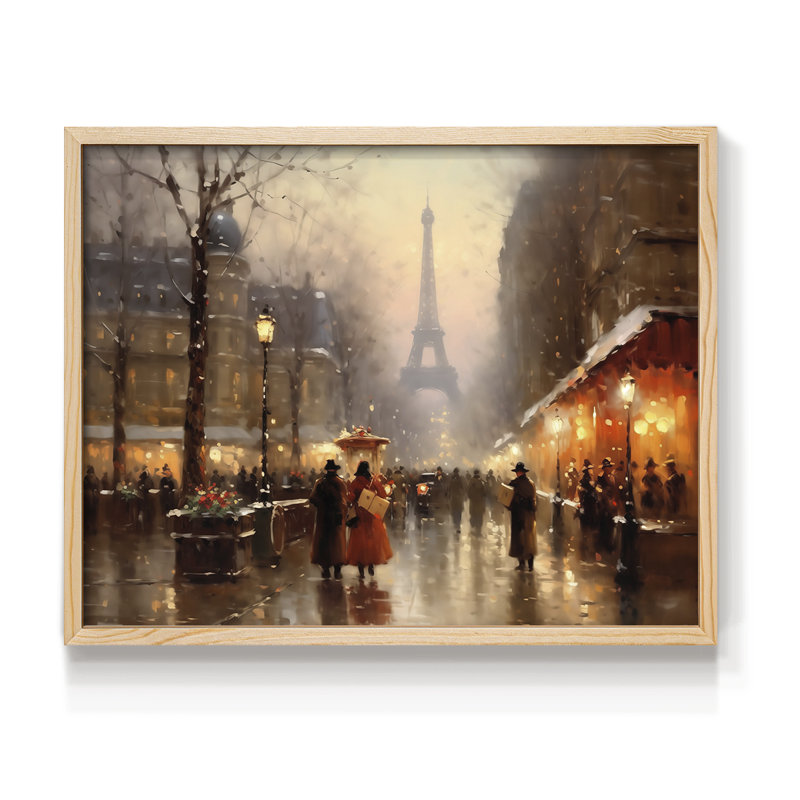 Chirstmas Art-CDXXV -Framed Print - Restickable, Naturel, H 11 po x l 14 po