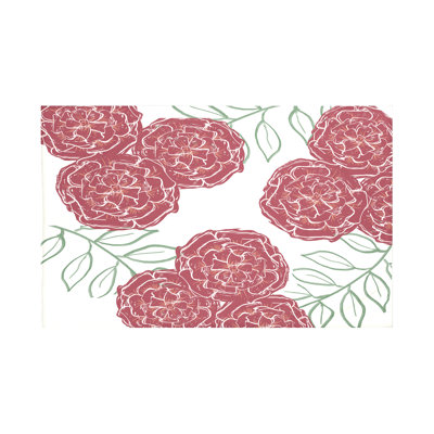 Jeté à imprimé floral