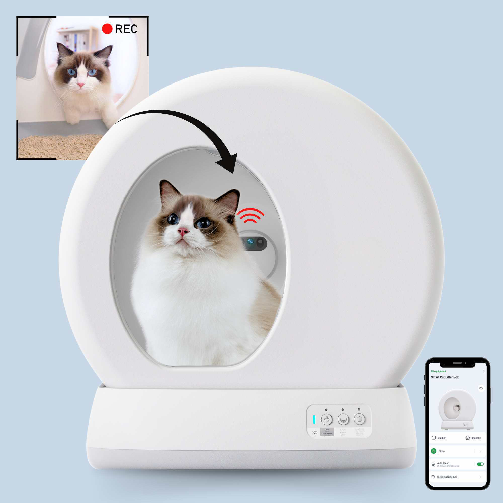 The Refined Feline UBPET Automatic, Self-Cleaning Litter Box with App &  Camera for Multiple Cats & Reviews | Perigold