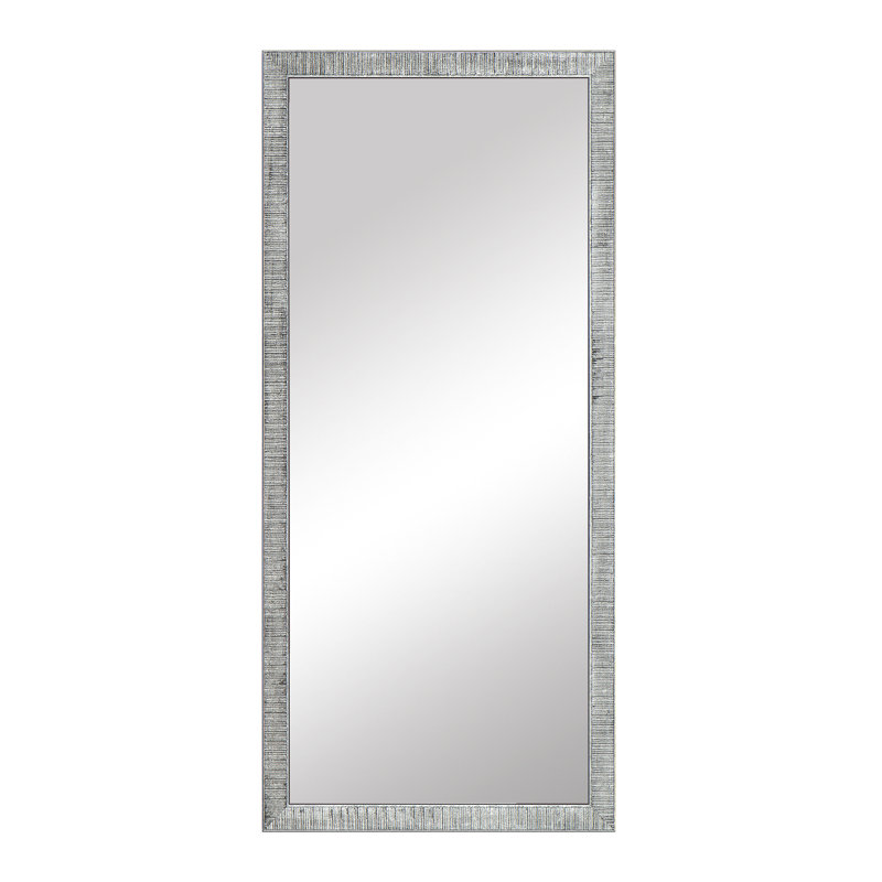 Collection Hancock, miroir pleine longueur, miroir de vestiaire idéal, verre True Reflections, cadre en bois, adossé au mur ou au mur