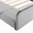 Upholstered Low Standard Bed with Bedside Desk and Round Stool, Mother & Child Bed-97691213-97691212