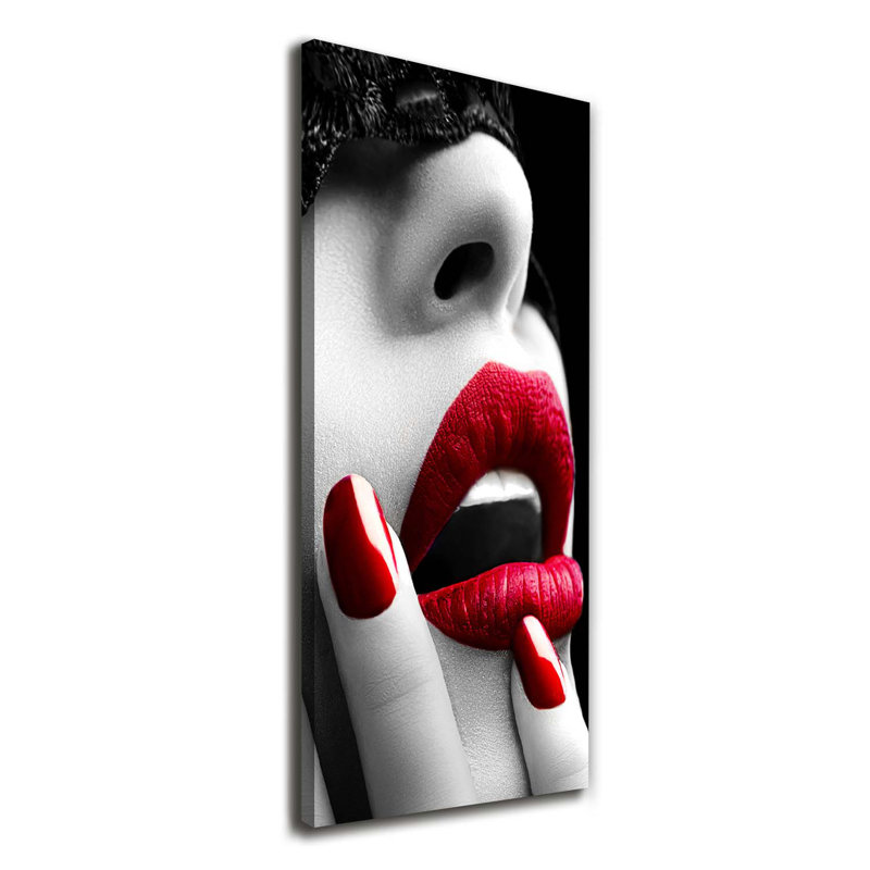 Lace Mask - Wrapped Canvas Print