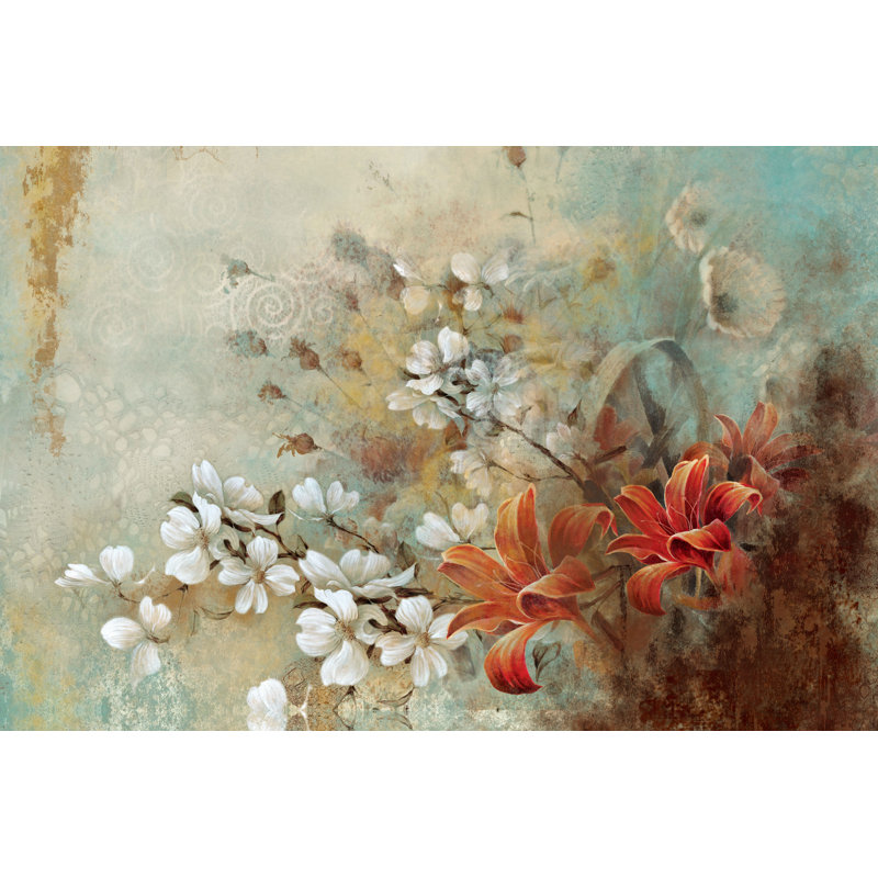 Floral Bunch - Wrapped Canvas Print, 30cm H x 46cm W x 3.8cm D