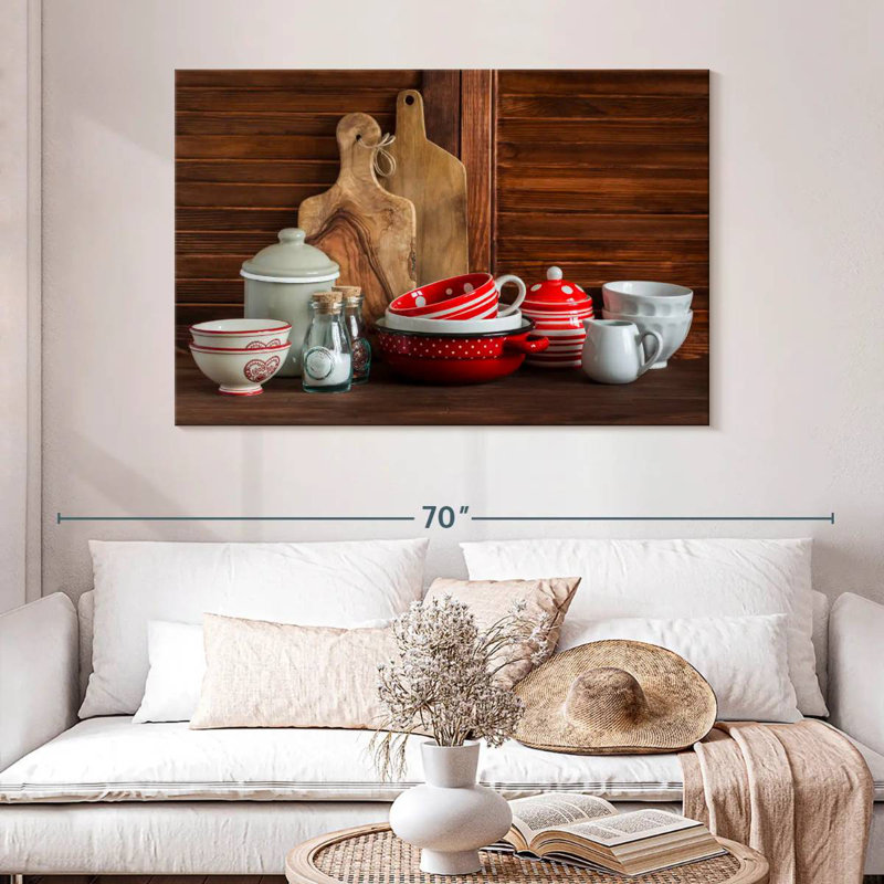 Vaisselle de cuisine rétro Senne, H 20 po x l 30 po