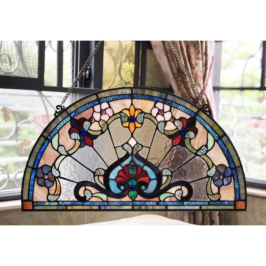 Plants & Flowers Window Panel Fleur De Lis Living