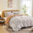 100% Cotton Yarn-Dyed Jacquard Duvet Floral Duvet Cover Set-115609414-115609417