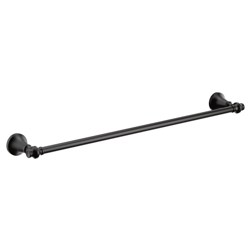 Barre à serviettes murale 24 po Colinet, Noir mat