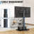 Latitude Run® Swivel Floor Stand Mount 32-65 inch Holds up to 110 lbs-1895352860