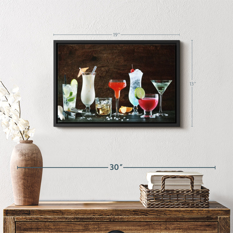 Impression sur toile Cocktail Spread, H 13 po x l 19 po