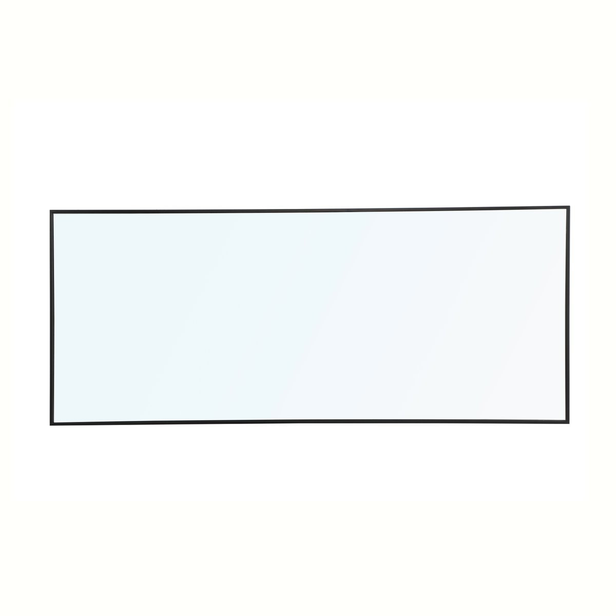 Sabine Metal Rectangle Wall Mirror, 72" x 30", Black