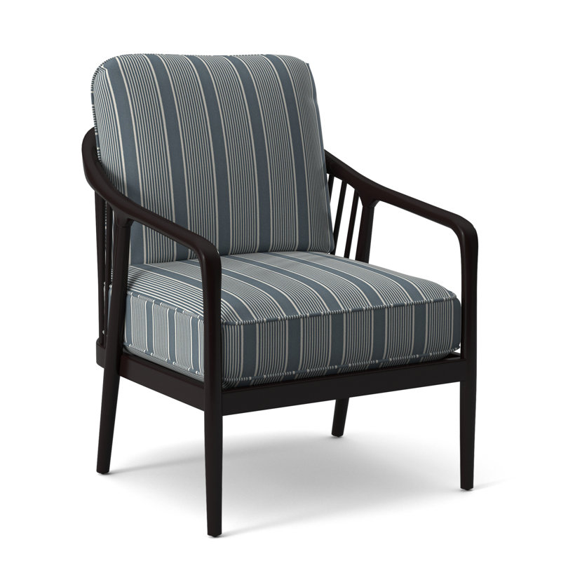 Guinevere Armchair, Taupe Plaid; 0126-73, Java