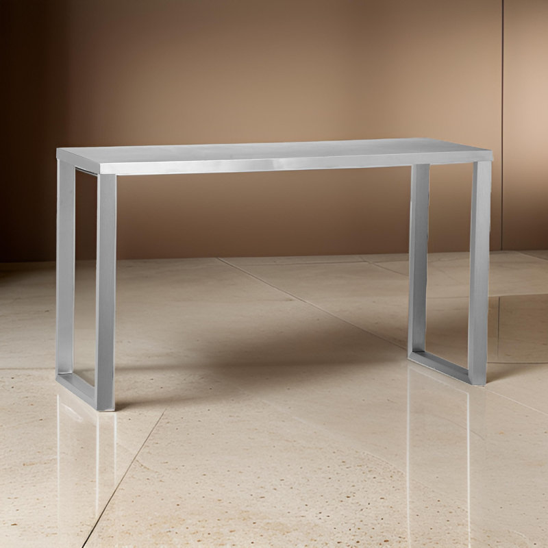 Emmerich 53'' Chrome Metal Console Table