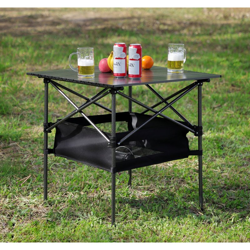 Chaises de camping pliables Necibe, Noir