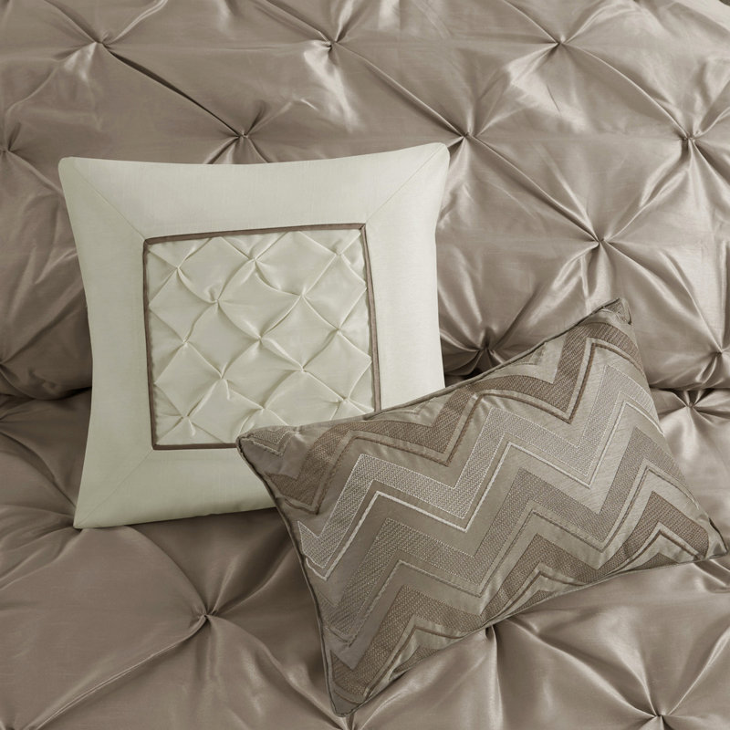 Édredon pour lit de repos 7 pièces Allurant Taupe