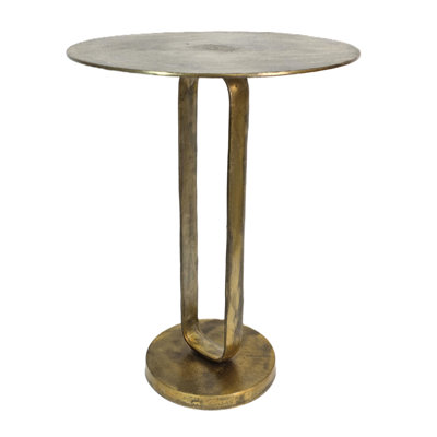 Monoloop/Stanza End Table Brass Antique