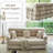 78.7" King Size Convertible Sleeper Sofa Bed With 3 Pillows,Retro Chenille Folding Mattress Couch, High Resilience Memory Foam Mattress Sofa Removable And Washable, Suitable For Small Space In Living Room, No Assembly Required-1592182296