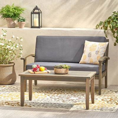 SIEGE D'AMOUR + TABLE BASSE