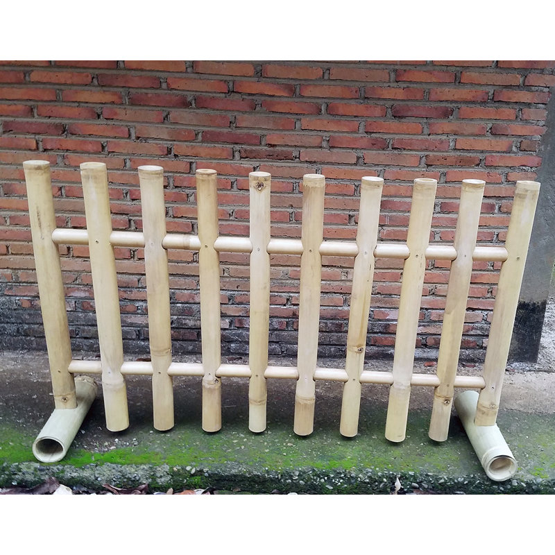 Panneau de clôture en bambou autoportant, H 36 po x l 60 po x P 4 po