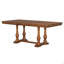 Ensemble de table de salle à manger 7 pièces en bois massif pour table de salle à manger extensible de 6 à 58 à 76 po avec 6 chaises rembourrées à dossier ovale, table de cuisine de ferme et ensemble de chaises pour salle à manger, noyer
