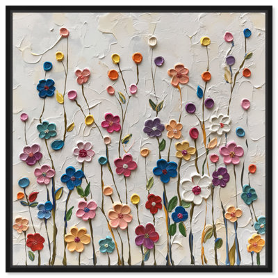 «Color Splash Floral Bunch Canvas» par Art Remedy