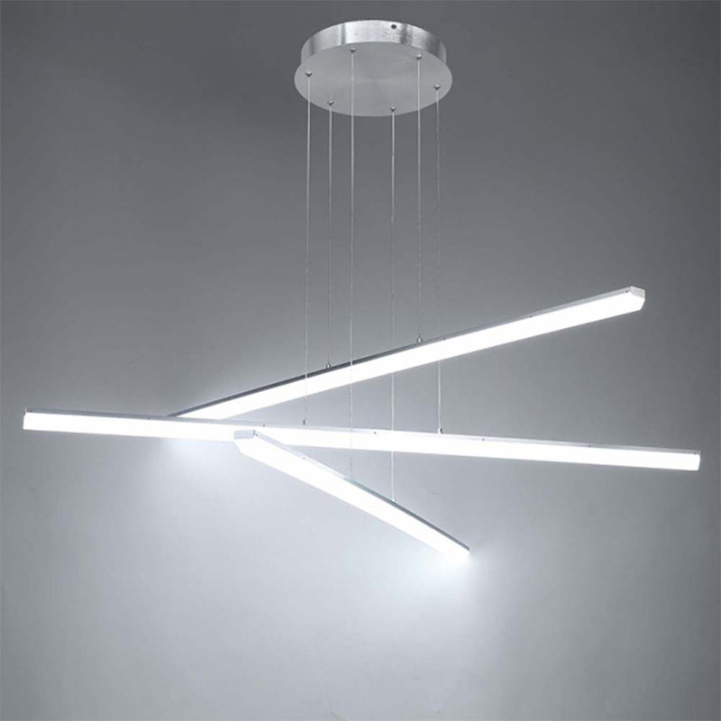 Frampton Cotterell 3 - Light LED Pendant, Brushed Aluminum