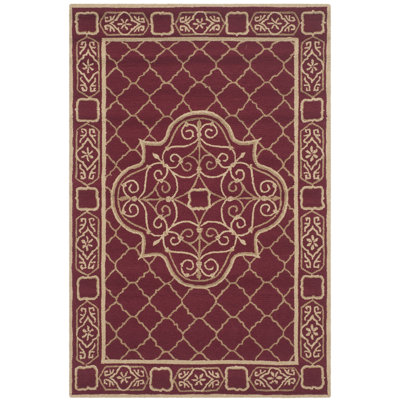 Bibbins Hand Hooked Performance Geometric Rug