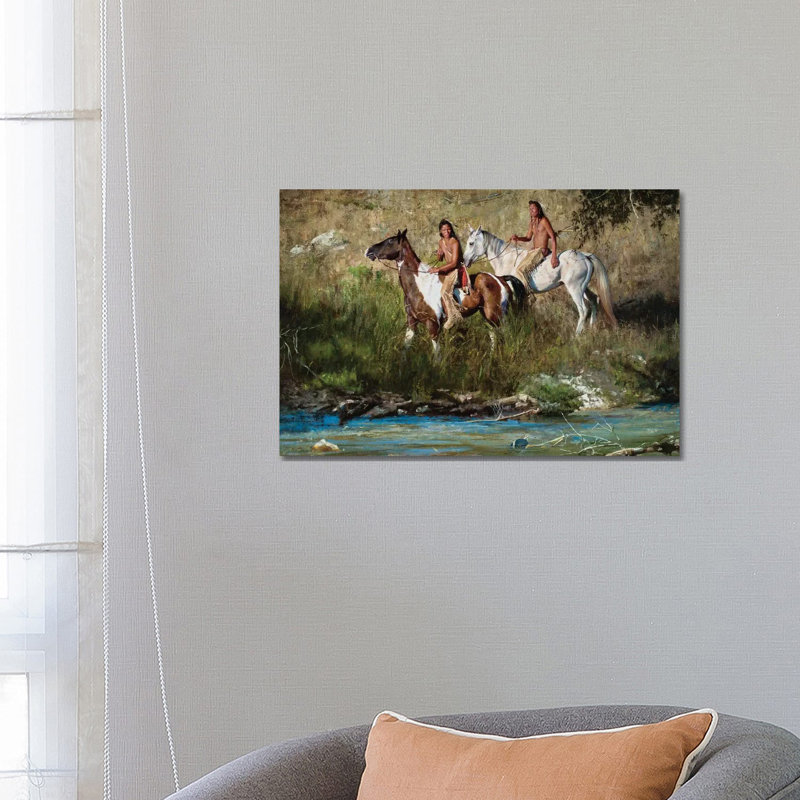 The River Keeps No Secrets by David Edward Kucera - Wrapped Canvas Painting, 66.04 cm H x 45.72 cm W x 1.91 cm D
