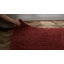Lush Solid Colour Machine Woven Weinrot Area Rug-189839487