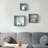 3 Piece Square Solid Wood Floating Shelf