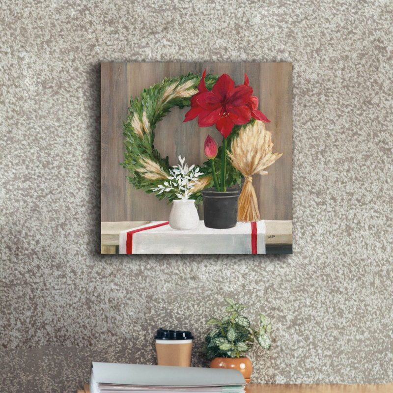 Toile épique «Blooms Of The Season Dark» par Julia Purinton, H 18 po x l 18 po x P 0,75 po