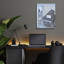  'Piano With A View' by Jadei Graphics Acrylic Glass Wall Art, 12" x 16"