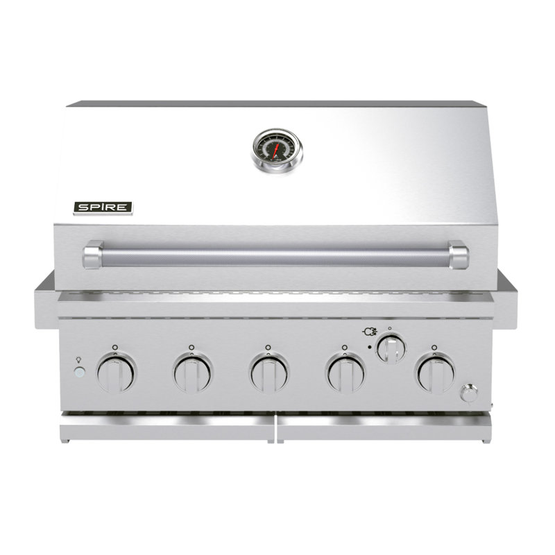 Spire 5-Burner Built-in Grill Head with Rear Burner