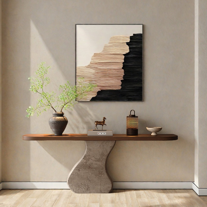 Nouvelle console en pin massif de style chinois, H 31,5 po x l 70,9 po x P 11,8 po