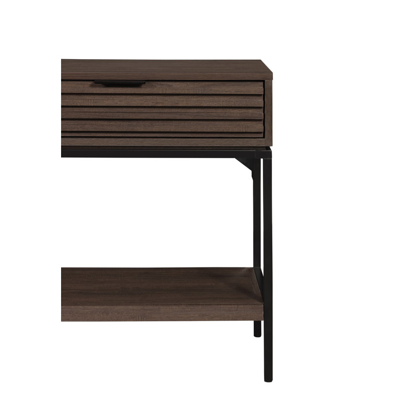 Console Table W/2 Drawers Brown 55x16x30
